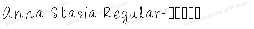 Anna Stasia Regular字体转换